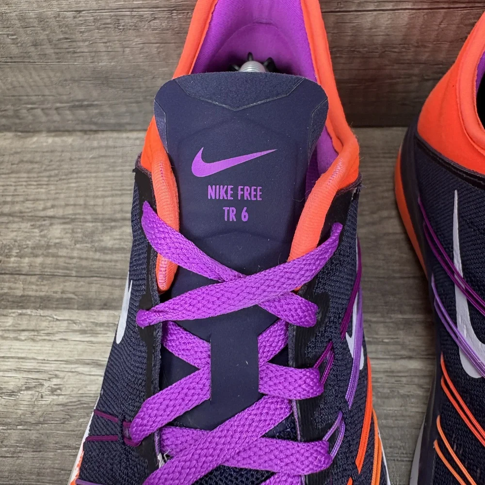 Nike Free TR 6 Blue Purple Orange Womens US Size 8 833413-500 Running Shoes